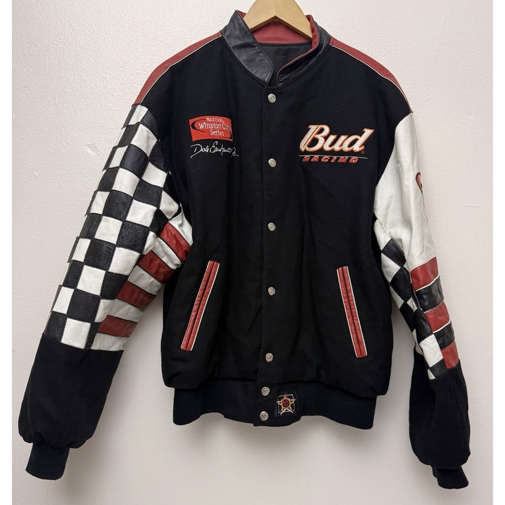Vintage Chase Authentics Jacket Mens Medium Bud Racing NASCAR Winston‎ Cup 90s